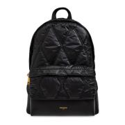 Balmain Ryggsäck med tryckt logotyp Black, Herr