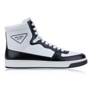 Prada Herr Snörskor Hög Topp Sneakers White, Herr