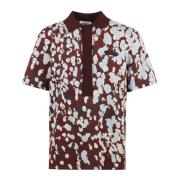 Lanvin Detaljerad Polo Shirt med Points Multicolor, Herr