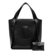 Stella McCartney Svart Logotyp Toteväska Black, Dam