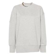 Stella McCartney Ljusgrå Melange Sweatshirt för Kvinnor Gray, Dam