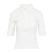 Chloé Vit T-shirt för kvinnor White, Dam