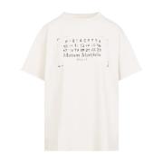 Maison Margiela Neutral T-shirt för stiliga kvinnor Beige, Dam