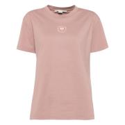 Stella McCartney Mini Heart T-Shirt Pink, Dam