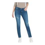 MAC Slim-fit California Jeans Cool Destroyed Blue, Dam