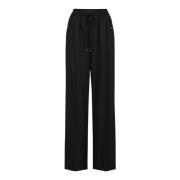 Iceberg Svarta jogger fit byxor i flytande tenceltyg Black, Dam