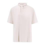 Lemaire Bomull Foulard T-shirt Kort Ärm White, Dam