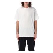 Y-3 Grafisk Bomull T-shirt Vit White, Herr