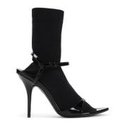 Balenciaga Svarta ankelboots för kvinnor Black, Dam