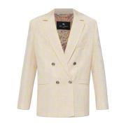 Etro 'Oversize' blazer Beige, Dam