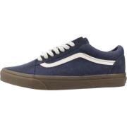 Vans Canvas Old Skool Sneakers Blue, Herr