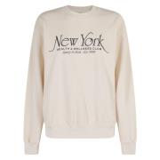 Sporty & Rich Vintage Crewneck Sweatshirt Beige, Dam