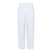 Moschino Jeans med logotyp White, Herr