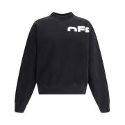 Off White Minimalist Monogram Skate Sweatshirt Black, Herr