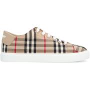 Burberry Kontrollera Sneakers Beige, Dam