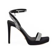 Guess Stilren Sandal med Gummisula Black, Dam