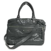 Balenciaga Vintage Pre-owned Laeder balenciaga-vskor Gray, Dam