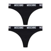 Moschino Tvåpack strängar Black, Dam