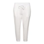 Kaffe Cropped Trousers White, Dam