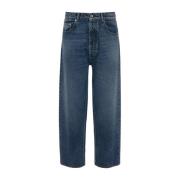 JW Anderson Korta Jeans med Kortad Ben Blue, Herr