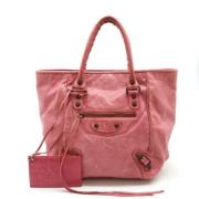 Balenciaga Vintage Pre-owned Laeder totevskor Pink, Dam