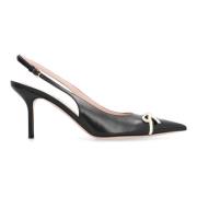 Valentino Båge Slingback Pumps Black, Dam