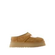 UGG Shearling Mary Jane Mules - Brun Beige, Dam