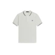 Fred Perry Kontrast Randig Polo Tröja White, Herr