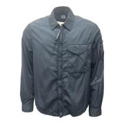 C.P. Company Återvunnen Nylon Overshirt i Blå Blue, Herr