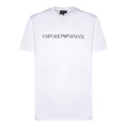 Emporio Armani Kortärmad bomullst-shirt White, Herr