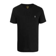 Polo Ralph Lauren Broderad T-shirt med korta ärmar och rund hals Black...