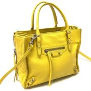 Balenciaga Vintage Pre-owned Laeder balenciaga-vskor Yellow, Dam