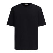 Marni Svart Bomull Crew Neck T-shirt Black, Herr