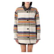 Isabel Marant Étoile Randig ull overshirt kappa Multicolor Multicolor,...