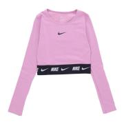 Nike Kortärmad Crop Top Sportkläder Pink, Dam