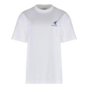 Off White Maxi Print Logo T-Shirt White, Dam