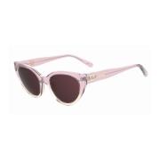 Love Moschino Rosa Acetatsolglasögon med UV-skydd Pink, Dam