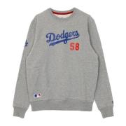 New Era Dodgers Script Crew Sweatshirt Gray, Herr