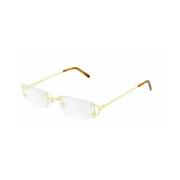 Cartier Guld Rektangulära Glasögon Ct0092O Yellow, Unisex