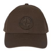 Stone Island Klassisk Baseballkeps för sportig stil Brown, Herr