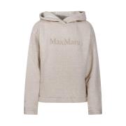 Max Mara Albino Gary Hoodie Sweatshirt Beige, Dam