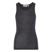 InWear Granite Melange Ull Tank Top Gray, Dam