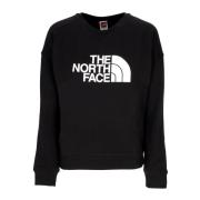 The North Face Svart Crewneck Sweatshirt med Logo Black, Dam