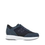 Hogan Blå Mocka Interaktiva Sneakers Blue, Herr