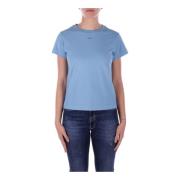 PINKO Clear Blue Logo T-shirt Slim Fit Blue, Dam