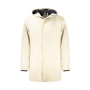 K-Way Beige Trenchcoat med huva och fleecefoder Beige, Herr