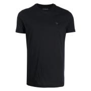 Emporio Armani Bomull T-shirt med Designers kod Blue, Herr