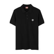 Kenzo Happy Tiger Polo Svart T-shirts Polos Black, Herr