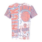 Mitchell & Ness NBA Jumbotron 2.0 Tee Vit Multicolor, Herr