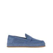 Hogan Blå Mocka Loafer med Memory Foam Blue, Dam